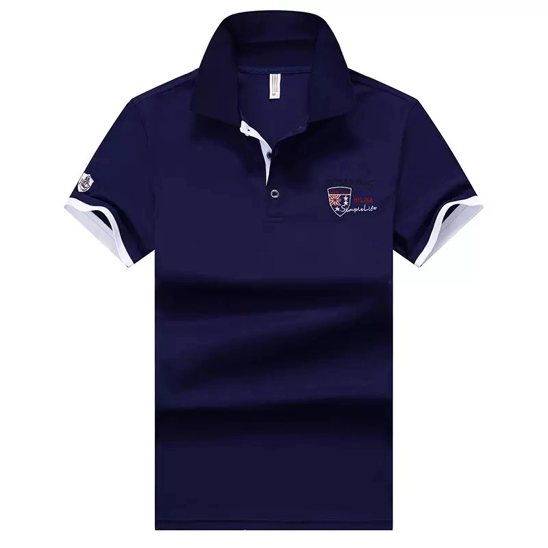 Pendek Lengan Polo Shirt Custom Embroidery Logo Plain Golf Polo Blank T Shirt Polo Shirts Men&prime; S Camisas