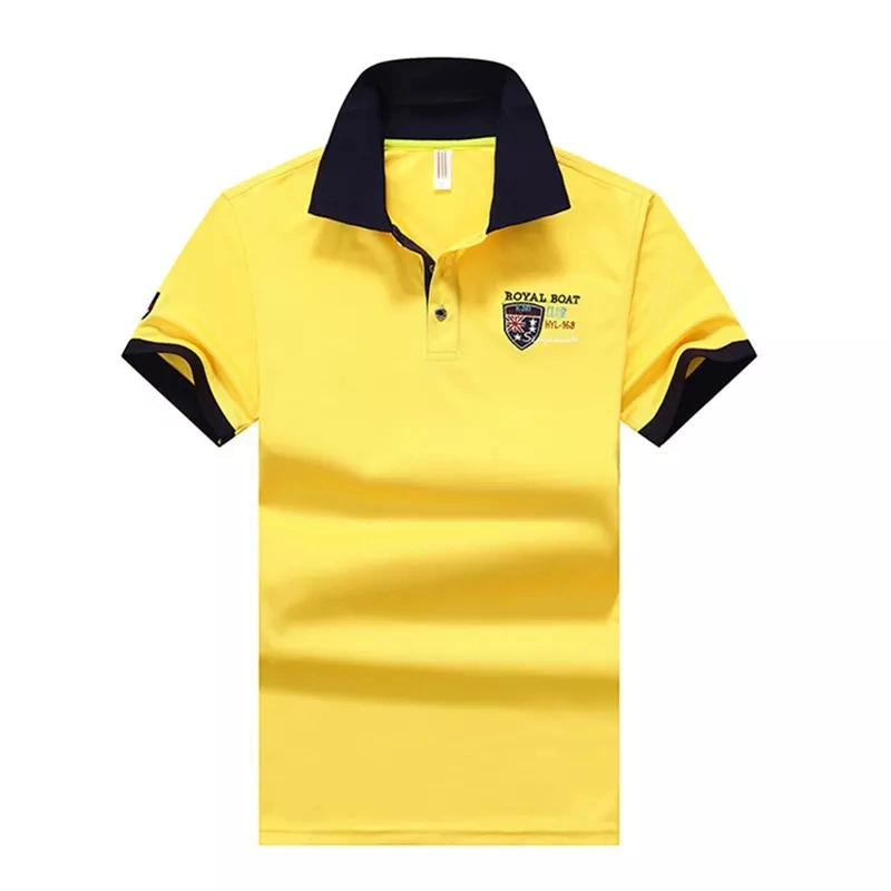 Pendek Lengan Polo Shirt Custom Embroidery Logo Plain Golf Polo Blank T Shirt Polo Shirts Men&prime; S Camisas