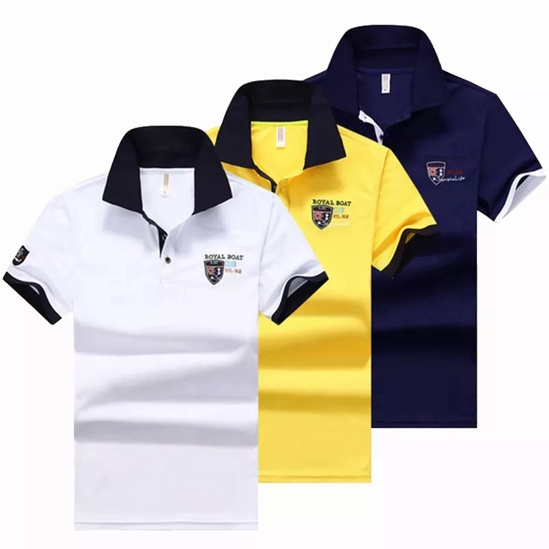 Pendek Lengan Polo Shirt Custom Embroidery Logo Plain Golf Polo Blank T Shirt Polo Shirts Men&prime; S Camisas