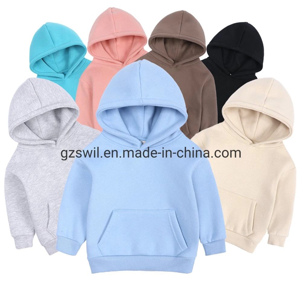 Custom High Quality 100% Cotton Children Hoodies for Kids