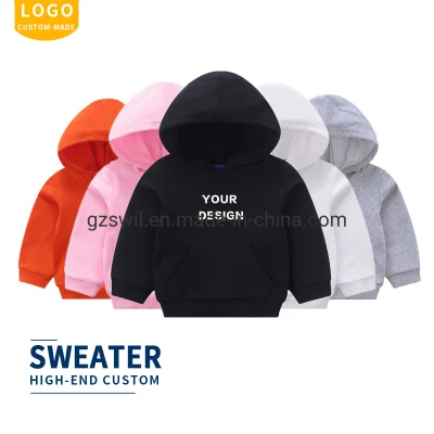 Custom High Quality 100% Cotton Children Hoodies for Kids